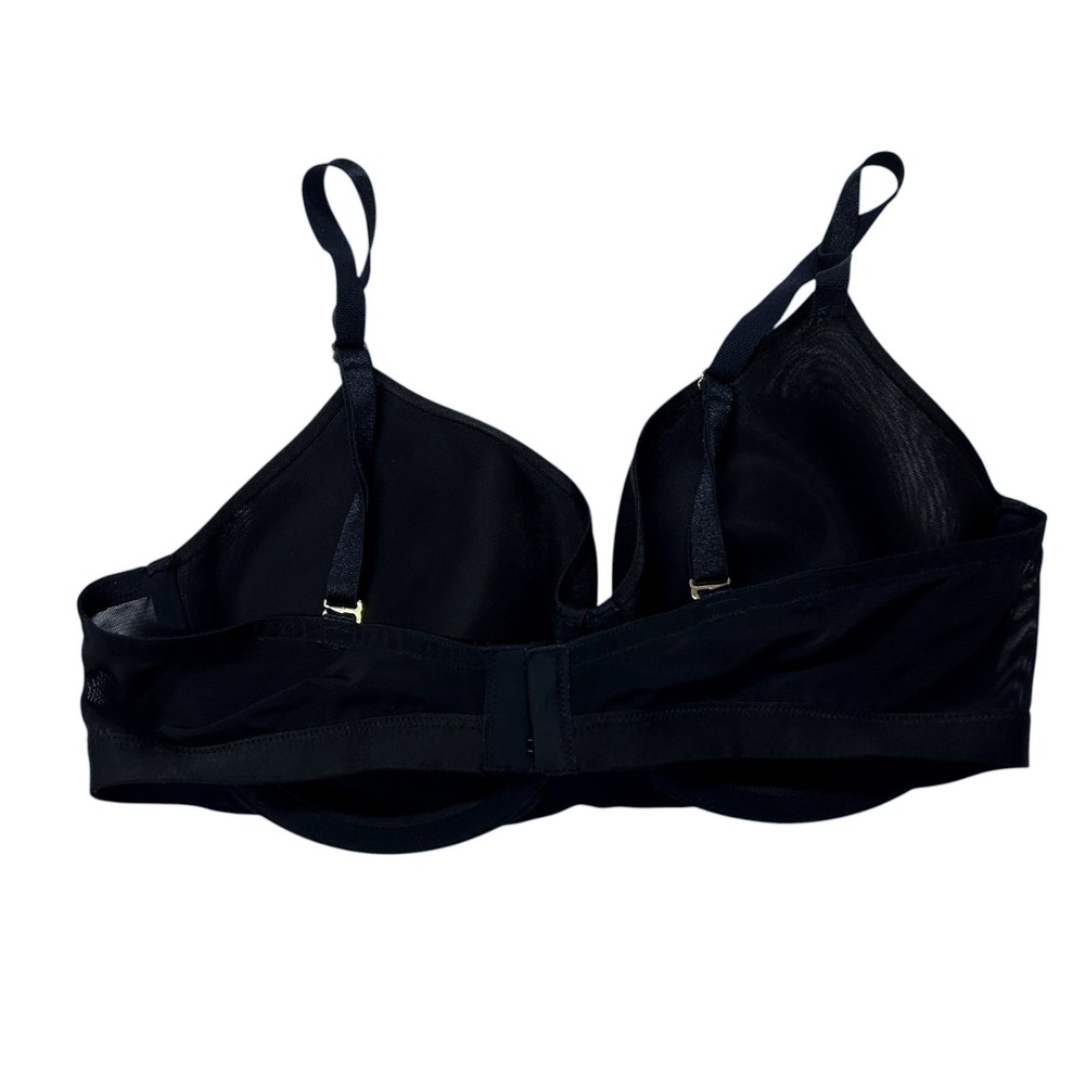 Soma Bra 38D Lightly Lined Perfect Coverage Black Full Coverage Partially Sheer - Picture 7 of 11